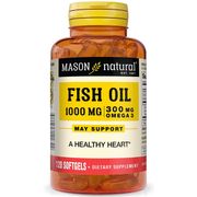 Omega 3 Fish Oil 1000 mg, 120 Softgels, Mason Natural