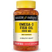 Omega 3 Fish Oil 1000 mg, 200 Softgels, Mason Natural