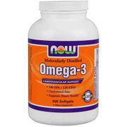 Omega-3 Fish Oil Concentrate 1000 mg, Value Size, 500 Softgels, NOW Foods