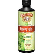 Omega Swirl Fish Oil Liquid Supplement, Key Lime, 16 oz, Barlean's Organic Oils