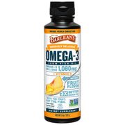 Omega-3 Fish Oil Liquid Supplement - Mango Peach, 8 oz, Barlean's Organic Oils