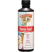 Omega Swirl Fish Oil Liquid Supplement, Pina Colada, 16 oz, Barlean's Organic Oils