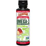 Omega-3 Flax Oil Liquid Supplement - Strawberry Banana Smoothie, 8 oz, Barlean's Organic Oils