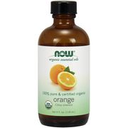 Orange Oil, Certified Organic Essential Oil, 4 oz, NOW Foods