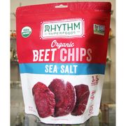 Organic Beet Chips Sea Salt, 5.5 oz (156 g), Rhythm Superfoods