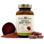 Organic Beet Root, 60 Vegan Capsules, Herbal Roots