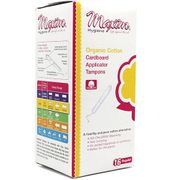 Organic Cotton Cardboard Applicator Tampons, Regular, 16 Count, Maxim Hygiene Products