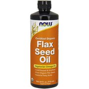 Organic Flax Seed Oil 100% Pure 24 oz from NOW Foods