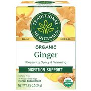 Organic Ginger Tea, 16 Tea Bags, Traditional Medicinals Teas