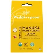 Organic Manuka Honey Drops - Lemon, 4 oz (120 g), Wedderspoon