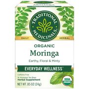 Organic Moringa with Spearmint & Sage Tea, 16 Tea Bags, Traditional Medicinals Teas