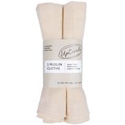 Organic Muslin Face Cloths, 2 pc, UpCircle Beauty