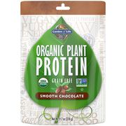 Organic Plant Protein Powder - Smooth Chocolate, 9.7 oz (276 g), Garden of Life