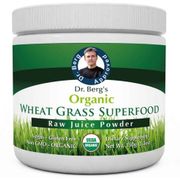Organic Wheat Grass Superfood, Raw Juice Powder, 150 g (5.3 oz), Dr. Berg Nutritionals