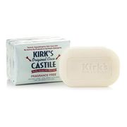 Original Coco Castile Bar Soap, Fragrance Free, Value Pack, 4 oz x 3 Bars, Kirk's Natural