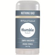 Original Formula Natural Deodorant, Simply Unscented, 2.5 oz, Humble Brands
