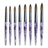 Osaka Finest Kolinsky Nail Brush (Short Acrylic Purple Handle) # 12