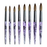 Osaka Finest Kolinsky Nail Brush (Short Acrylic Purple Handle) # 14