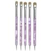 Osaka Kolinsky Nail Brush (Flat Handle) # 14 with Nail Art Marblizer Tool
