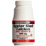 Oyster Shell with D 500 mg, 60 Tablets, Windmill Health Products