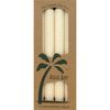 Palm Tapers 9 Inch, Unscented, Ivory