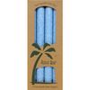Palm Tapers 9 Inch, Unscented, Light Blue