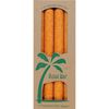 Palm Tapers 9 Inch, Unscented, Orange