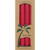 Palm Tapers 9 Inch, Unscented, Red