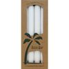Palm Tapers 9 Inch, Unscented, White