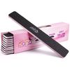 Jumbo Double Sided Emery Board Nail Files - Black (Grits: 60/60 to 180/240)