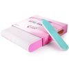 Mini Double Sided Emery Board Nail Files - Pink/Teal (Grits: 80/80 to 180/240)