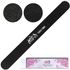 Round Double Sided Emery Board Nail Files - Black (Grits: 100/100 to 100/180)