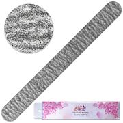 Pana Round Double Sided Emery Board Nail Files - Zebra (Grit: 80/80 to 100/180), 1 Pack (10 Pieces)