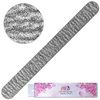 Round Double Sided Emery Board Nail Files - Zebra (Grit: 80/80 to 100/180)