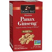 Absolute Panax Ginseng Herbal Tea, 20 Tea Bags, Bravo Tea