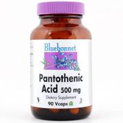 Pantothenic Acid 500 mg, 180 Vcaps, Bluebonnet Nutrition