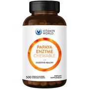 Papaya Enzyme, 500 Chewable Tablets, Vitamin World