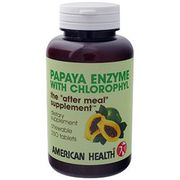Papaya Enzyme with Chlorophyll Chewable 600 tabs from American Health