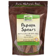 Papaya Spears, 12 oz, NOW Foods