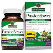 Passionflower Extract Standardized, 60 Vegetarian Capsules, Nature's Answer