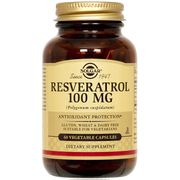 Resveratrol 100 mg, 60 Vegetable Capsules, Solgar