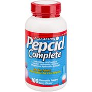 Pepcid Complete Acid Reducer, Famotidine 10 mg, 100 Chewable Tablets