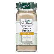 Pepper, White, Muntock, Ground, 2.1 oz x 6 Bottles, Spice Hunter