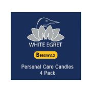 Personal Care Candles - Beeswax, 4 Candles, White Egret Personal Care