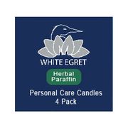 Personal Care Candles - Herbal Paraffin, 4 Candles, White Egret Personal Care