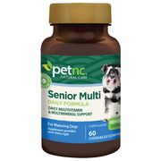 PetNC Dog Senior Multi Daily Formula, Multivitamin & Multimineral, Liver Flavor, 60 Chewables, 21st Century Animal HealthCare