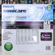 Philips Sonicare DiamondClean Replacement Brush Heads, 6 Brush Heads