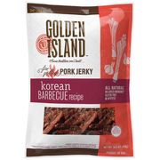 Pork Jerky, Korean Barbecue Recipe, 14.5 oz (410 g), Golden Island Gourmet Snacks