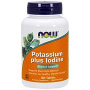 Potassium plus Iodine Vegetarian 180 Tabs, NOW Foods