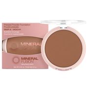 Pressed Powder Foundation - Deep 6 - Mocha, 0.32 oz, Mineral Fusion Cosmetics